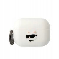 2 x ETUI SILIKONOWE KARL LAGERFELD CHOUPETTE 3D DO AIRPODS PRO 2 BIAŁE
