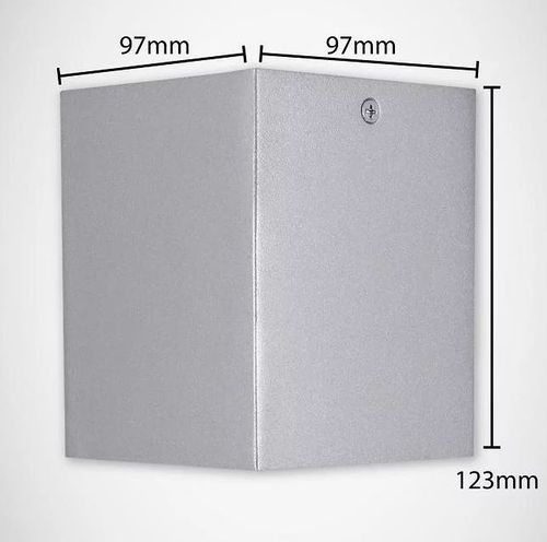 Lampa sufitowa wewnętrzna kwadrat HARY D srebrna GU10 03715 plafon na Arena.pl