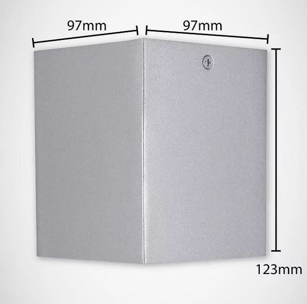 Lampa sufitowa wewnętrzna kwadrat HARY D srebrna GU10 03715 plafon zdjęcie 4