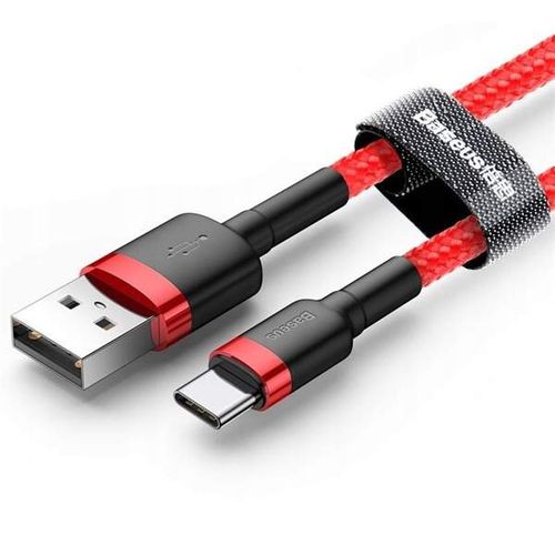 Kabel Baseus Kevlar USB do Type-C, 2A, 2 metry, czerwony na Arena.pl