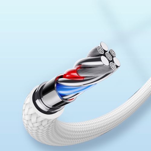 kabel przewód do iphone a10 series usb - lightning 2.4a 1.2m biały na Arena.pl