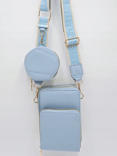 Victoria J. - torebka rowerówka portfel portfelik pasek BOHO błękitny HD470 na Arena.pl