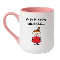 KUBEK "CO BY TU DZISIAJ ODJEBAĆ..." Wzór - Elegant Biało-Różowy 330 ml