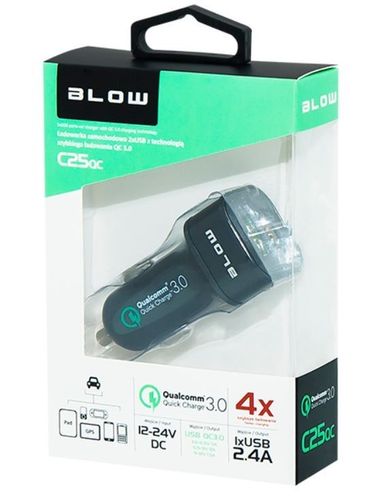 BLOW Ładowarka samochodowa USBx2 Qualcomm 3.0 na Arena.pl
