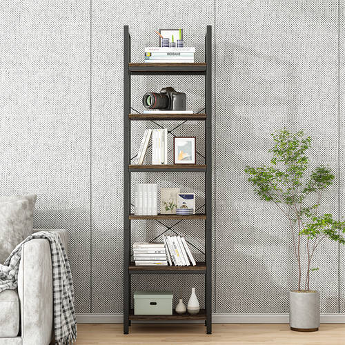 REGAŁ NA KSIĄŻKI BIBLIOTECZKA WĄSKI WYSOKI LOFT INDUSTRIAL SŁUPEK na Arena.pl