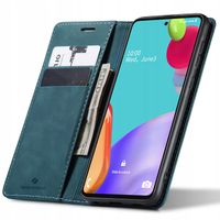 ETUI Z KLAPKĄ SPACECASE WALLET SKÓRZANE DO GALAXY A52/A52S + SZKŁO
