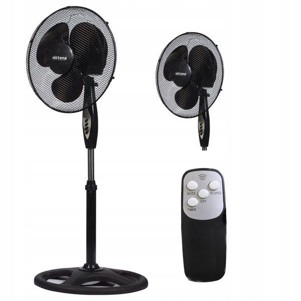 WENTYLATOR PODŁOGOWY STABILNA PODSTAWA ENERGOOSZCZĘDNY ŁOPATKOWY PILOT zdjęcie 1