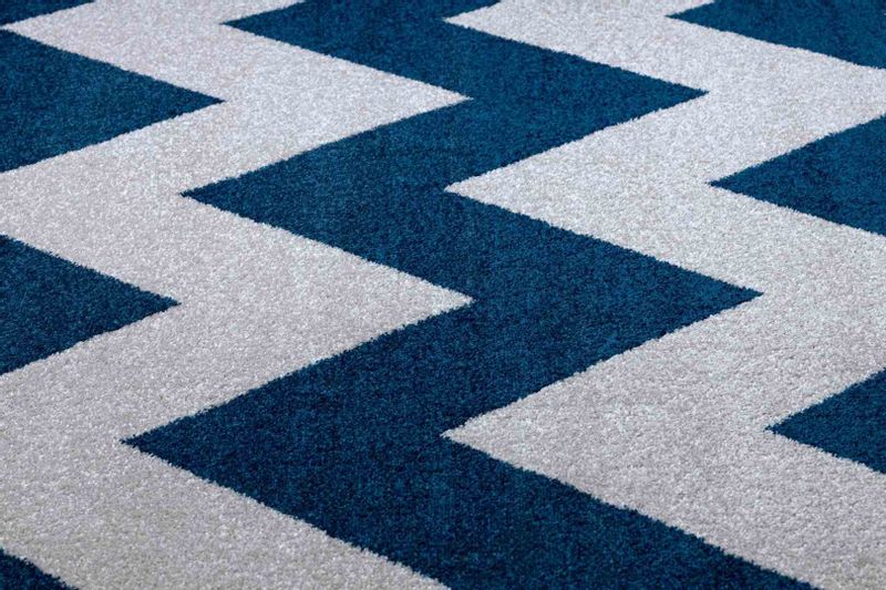 RUG/LU/ESMEA/ZIGZAK2/BLUE+WHITE/160x220 zdjęcie 4