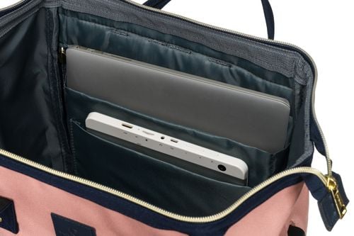 plecak materiałowy ptn alfa-6027 navy+pink na Arena.pl