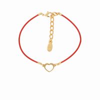 bransoletka na gumce z sercem (b21/ten/25kolor)