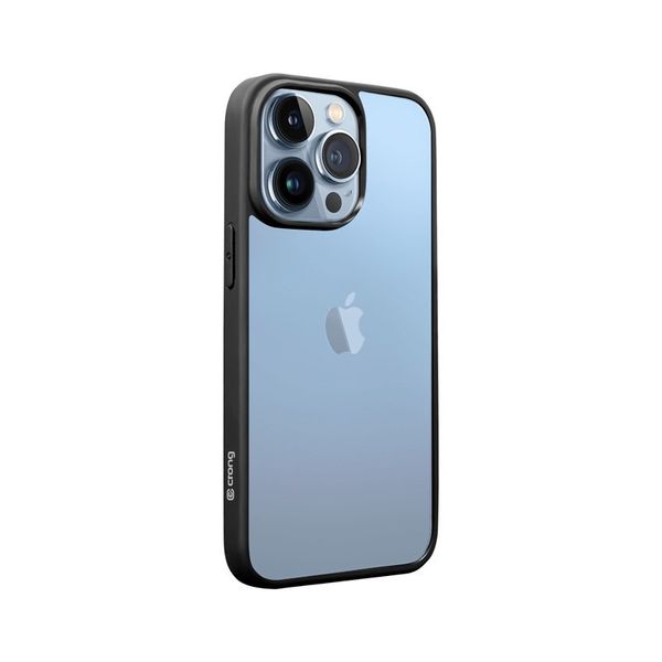 Crong Clear Cover - Etui iPhone 13 Pro Max (czarny) zdjęcie 6