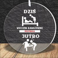 MEDAL z PLEXI nadrukiem UV NA KAWALERSKI PREZENT Z TWOIM NAPISEM