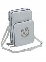 Victoria J - torebka rowerówka portfel etui na telefon biały groszek VJ2005