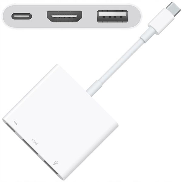 PRZEJŚCIÓWKA ADAPTER KABEL USB-C HDMI HUB 3W1 USB TYP C USB FULL HD MHL 4K zdjęcie 1
