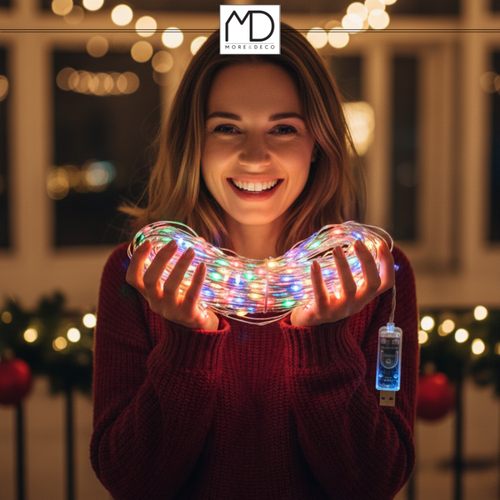 Lampki choinkowe 200 LED SMART 20m multicolor +pilot taśma USB inteligentne na Arena.pl