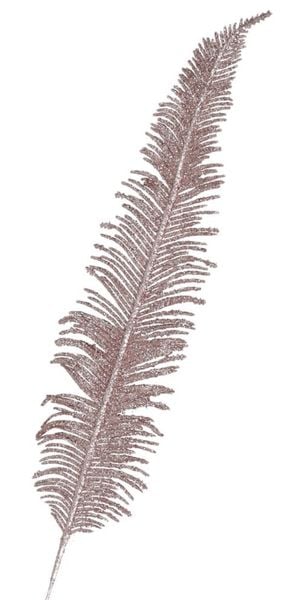 GAŁĄZKA DEKORACYJNA ZŁOTA LIŚCIE Z BROKATEM 44 CM zdjęcie 1