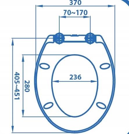 Twarda deska sedesowa WC KLOZETOWA WOLNOOPADAJĄCA uniwersalna wypinana na Arena.pl