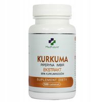 Kurkuma piperyna imbir Ekstrakt 95% kurkuminoidów METABOLIZM CUKRZYCA