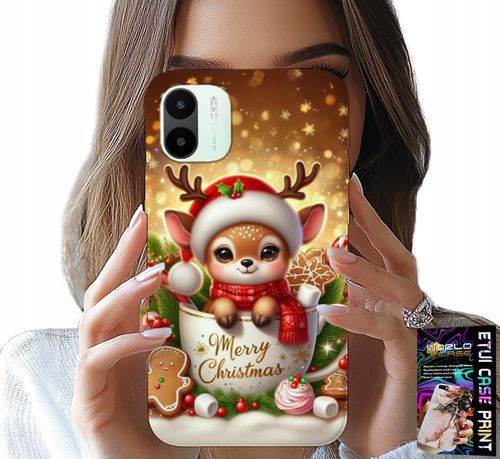 ETUI DO XIAOMI REDMI A1 - RENIFEREK SŁODKI RENIFER ŚWIĄTECZNE WZÓR na Arena.pl