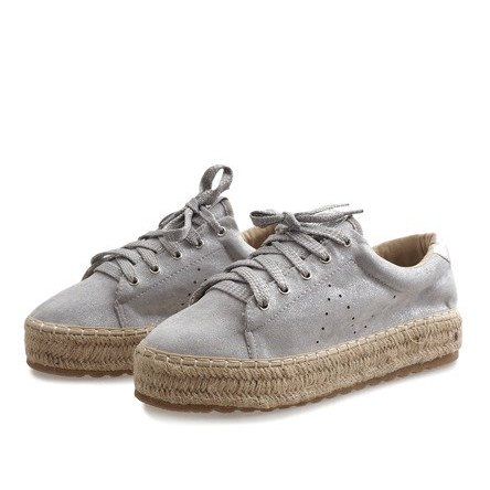 Szare espadryle sznurowane BB01 r.41 na Arena.pl