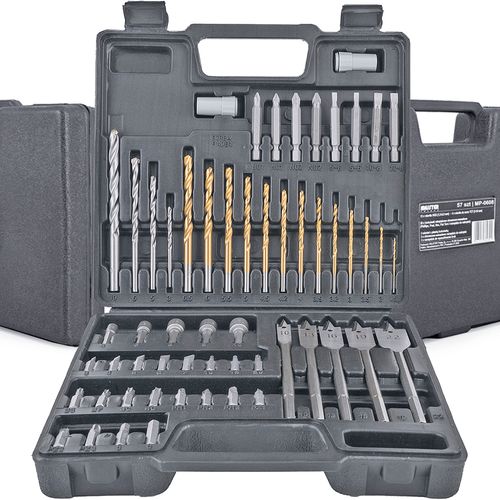 Zestaw Wierteł I Bitów 57El W Walizce Mp0608 na Arena.pl