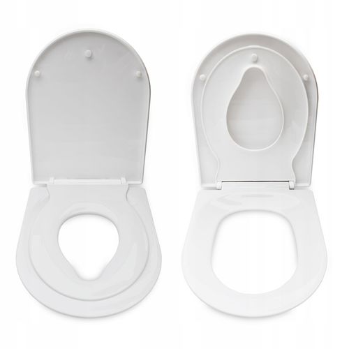 DESKA SEDESOWA KLOZETOWA WOLNOOPADAJĄCA Z WBUDOWANĄ NAKŁADKA DLA DZIECI 2w1 na Arena.pl