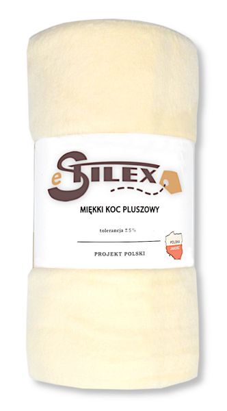 Koc Z Mikrofibry 200X220 Mono Krem zdjęcie 1
