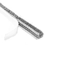 System drzwi przesuwnych Szczotka odbojowa do rączek systemów przesuwnych, niska z klejem, 10 mb