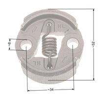 Sprzęgło NAC 49mm małe metalowe wykaszarki marketowe NZ31