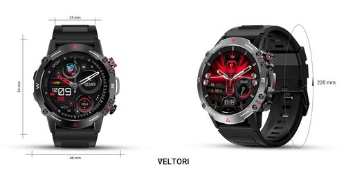 Smartwatch Veltori VT110-1 Czarny Pasek Silikonowy na Arena.pl