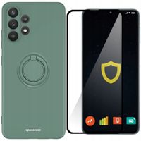 ETUI SILIKONOWE SPACECASE RING CASE OBUDOWA DO GALAXY A32 4G + SZKŁO