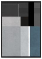 Plakat abstrakcja geometria 61x91 cm w czarnej ramie