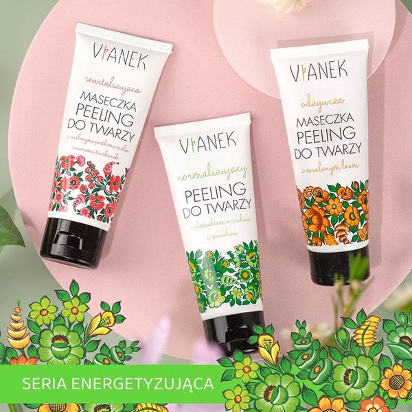 VIANEK Normalizujący Peeling do Twarzy z Korundem, Oczyszczenie 90g zdjęcie 10