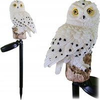 LAMPA SOLARNA LED SOWA WBIJANA OGRODU BALKON SOLAR DUŻA LAMPKA PIK OGRÓD