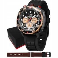 Zegarek Męski Vostok Europe VK67-650E721SB czarny pasek