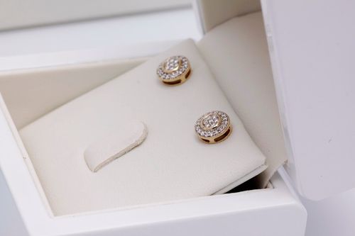 Emaga Złote kolczyki KZD3876 - Diament na Arena.pl