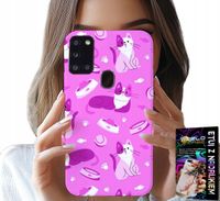 ETUI DO SAMSUNG GALAXY A21s - LOVE CAT, WZORY Z KOTAMI KOTY, POKROWIEC