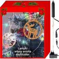 ND12_14828 Lampki 20 LED - włosy anioła - multicolor 12V 5902802917584