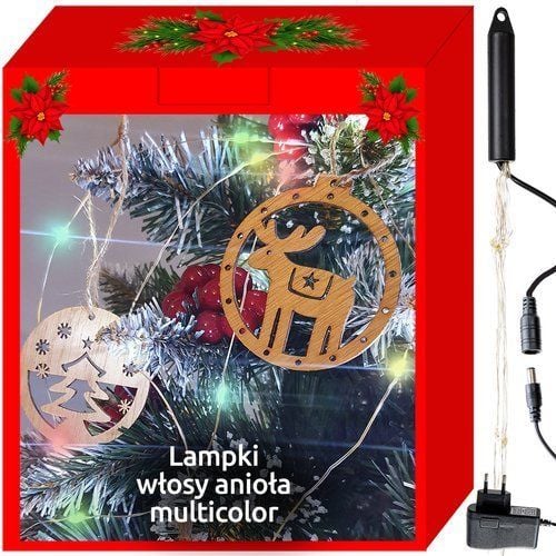 ND12_14828 Lampki 20 LED - włosy anioła - multicolor 12V 5902802917584 zdjęcie 1