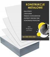 Ulotki A6 5000 szt firmowe reklamowe KONSTRUKCJE METALOWE + PROJEKT GRATIS