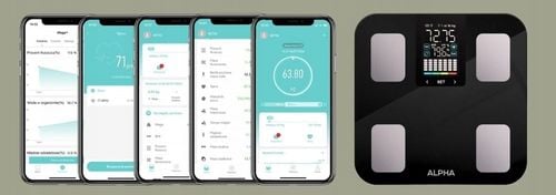 Waga Łazienkowa Elektroniczna Alpha - Aplikacja po Polsku Analityczna na Arena.pl