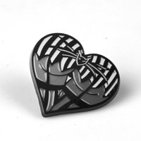 Pinup Heart | 3 cm | Metal | Przypinka | Beetlejuice