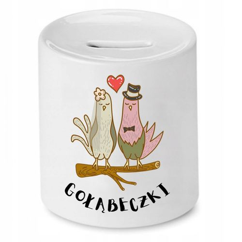 Skarbonka Dla Dziewczyny Gołąbeczki Prezent Z Nadrukiem Ze Zdjęciem na Arena.pl