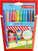 FLAMASTRY STABILO POWER 12 KOL 0122