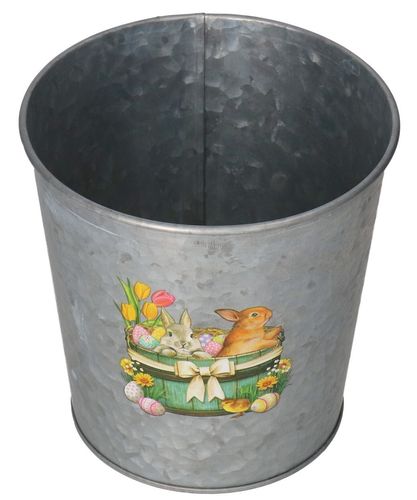 DONICZKA OSŁONKA METALOWA Z ZAJĄCZKIEM DONICZKA DO STROIKA na Arena.pl