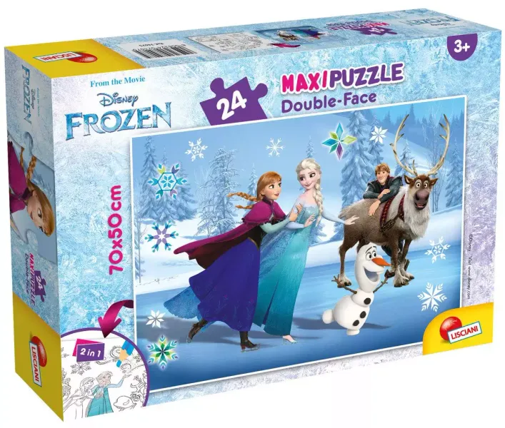 Puzzle dwustronne maxi 24 elementy. Kraina Lodu 2 zdjęcie 1