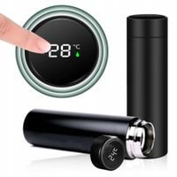 KUBEK TERMICZNY TERMOS LED 500ml NA KAWĘ HERBATĘ DOTYKOWY DO SAMOCHODU