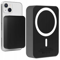 Powerbank MagSafe do Apple iPhone 10000 mAh Indukcyjny Trwały Mocny Czarny