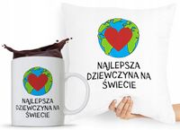 Zestaw Poduszka + Kubek Prezent Dla Dziewczyny Z Nadrukiem Ze Zdjęciem