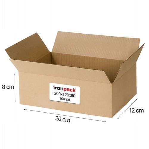 MAŁY KARTON Pudełko 200x120x80 Paczkomat GABARYT A 100szt na Arena.pl